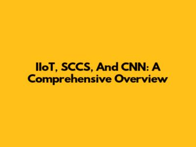 IIoT, SCCS, And CNN: A Comprehensive Overview