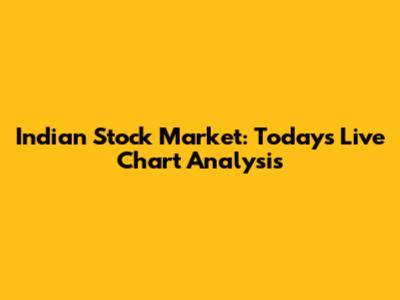 Indian Stock Market: Today's Live Chart Analysis