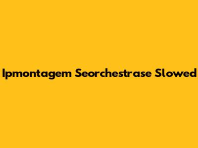 Ipmontagem Seorchestrase Slowed