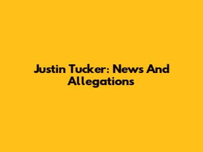 Justin Tucker: News And Allegations