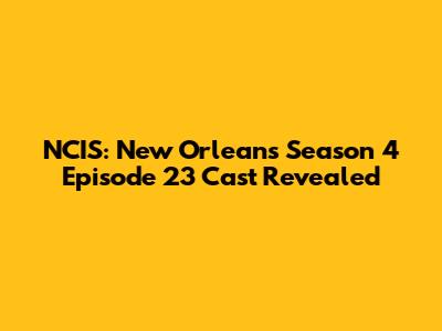 NCIS: New Orleans Season 4 Episode 23 Cast Revealed