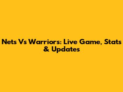 Nets Vs Warriors: Live Game, Stats & Updates