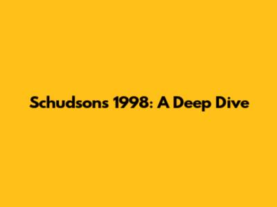 Schudson's 1998: A Deep Dive