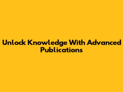 Unlock Knowledge With Advanced Publications
